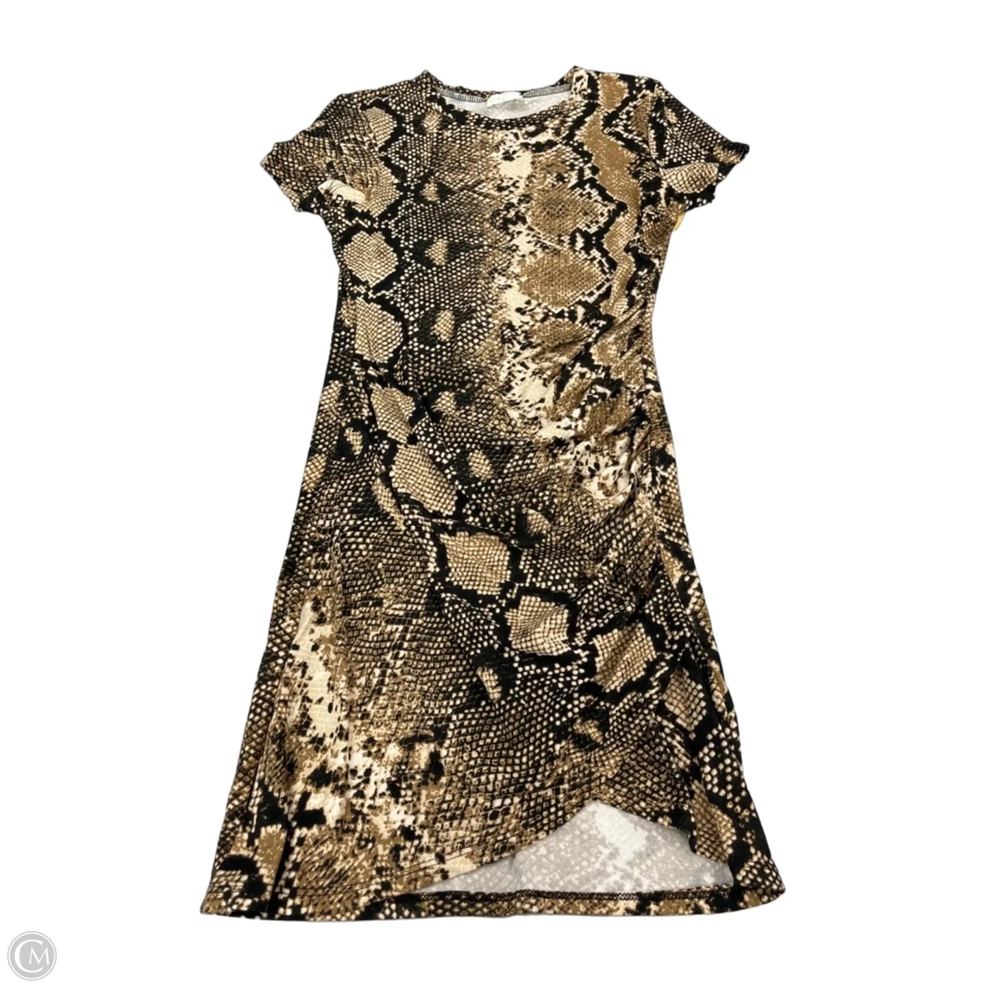 Dress Casual Short By Dee Elly In Snakeskin Print, Size: S