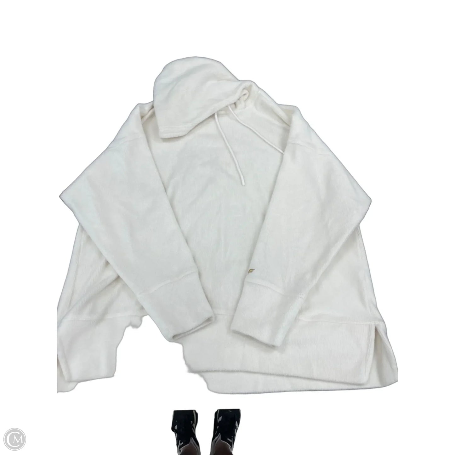 Athletic Top Long Sleeve Hoodie By Fabletics In White, Size: 1x