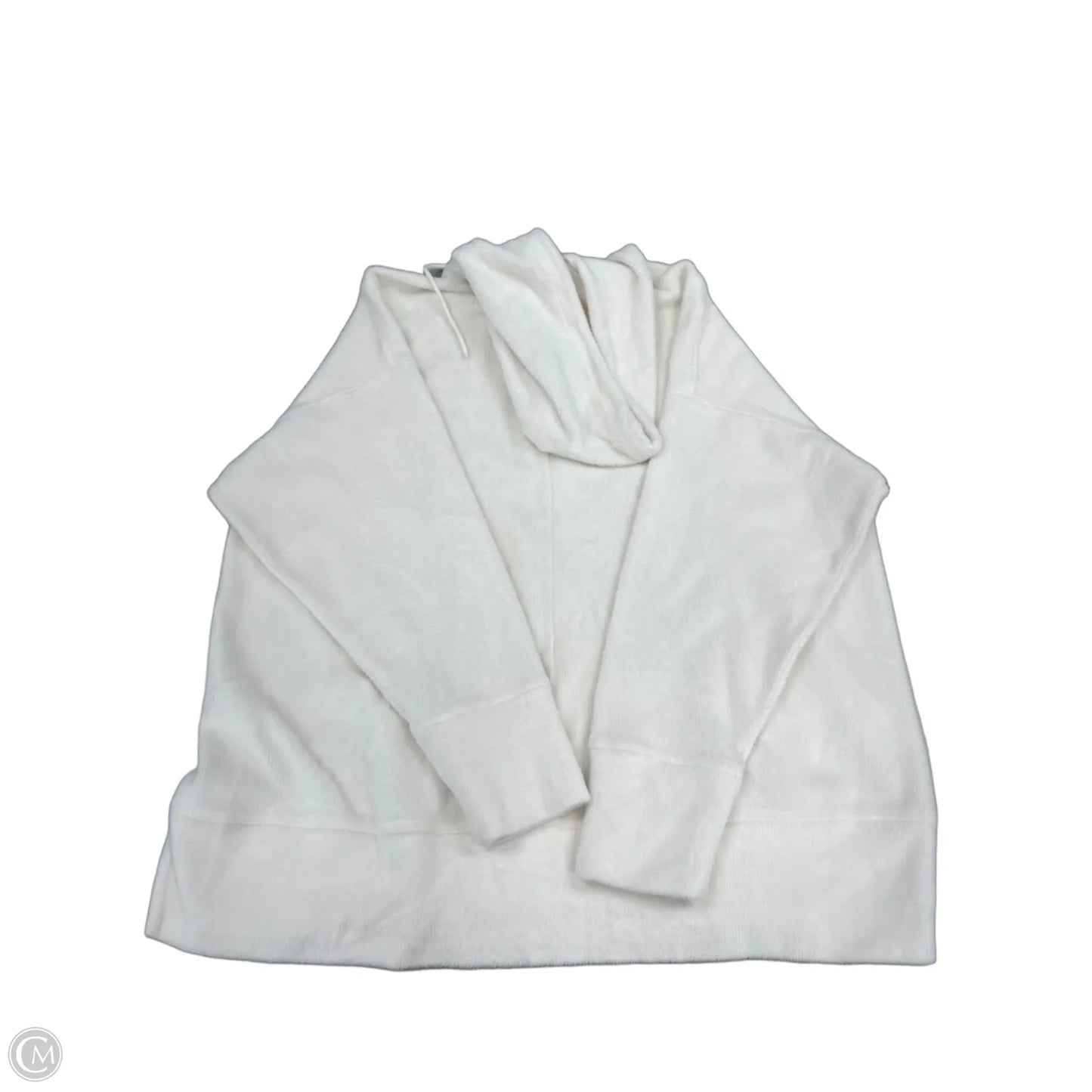 Athletic Top Long Sleeve Hoodie By Fabletics In White, Size: 1x