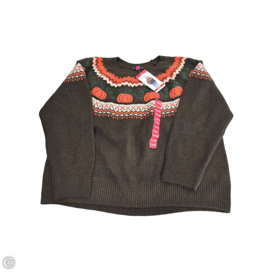 Sweater By Vince Camuto In Brown, Size: Xl