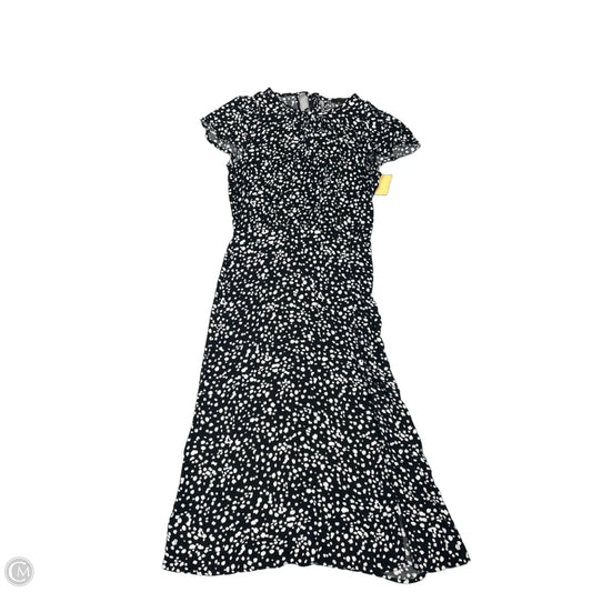 Dress Casual Midi By Banana Republic In Black & White, Size: S