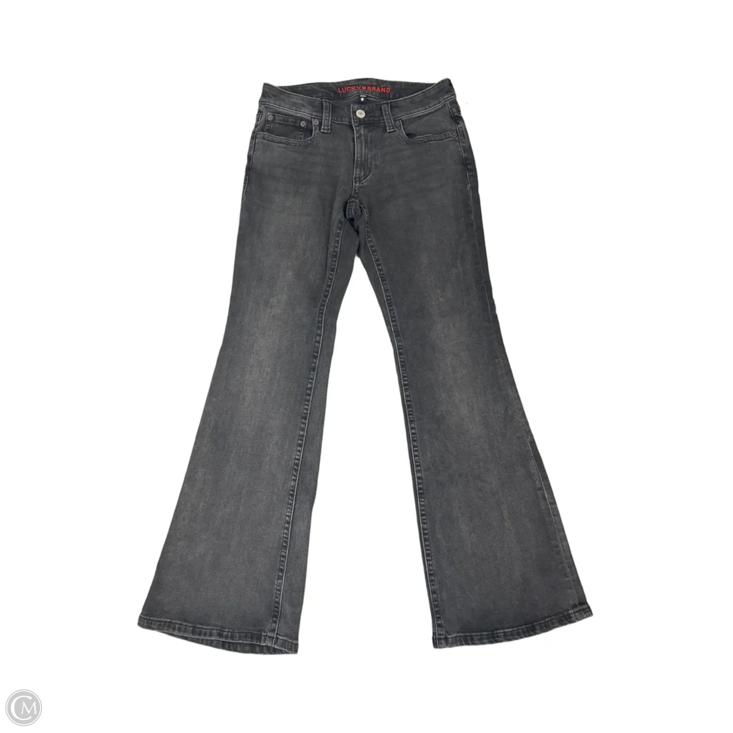 Jeans Flared By Lucky Brand In Black Denim, Size: 6