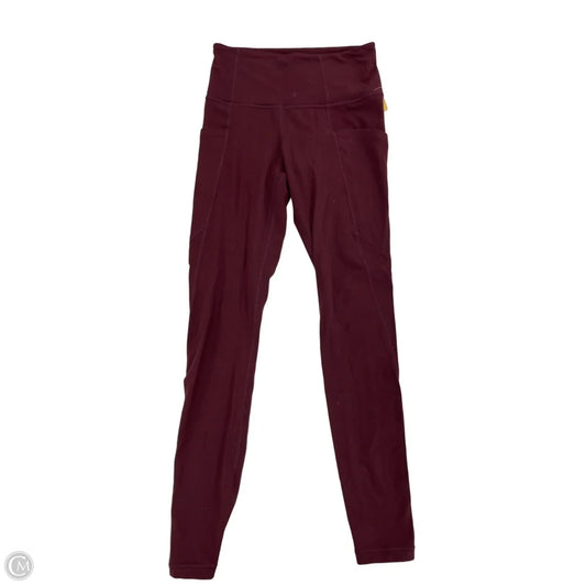 Athletic Leggings By Athleta In Red, Size: Xs