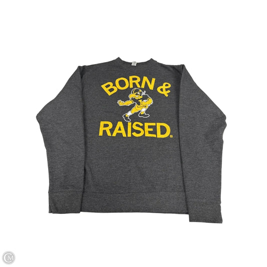 Sweatshirt Crewneck By Gildan In Grey, Size: S