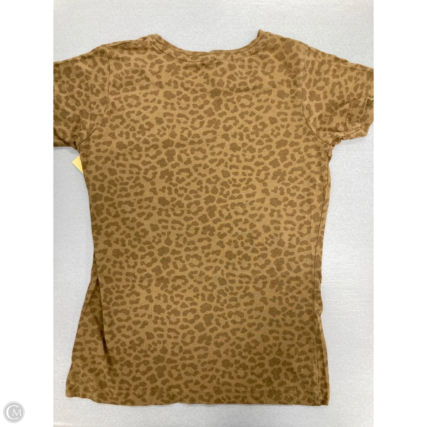 Top Short Sleeve Basic By Cmf In Animal Print, Size: S