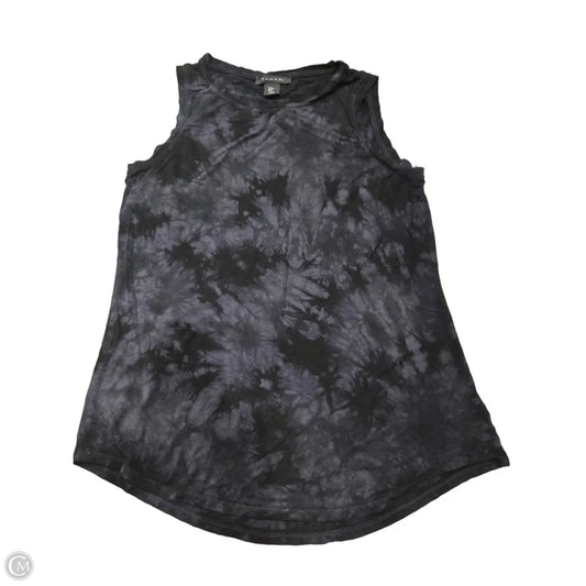 Top Sleeveless By Tahari In Black & Grey, Size: M