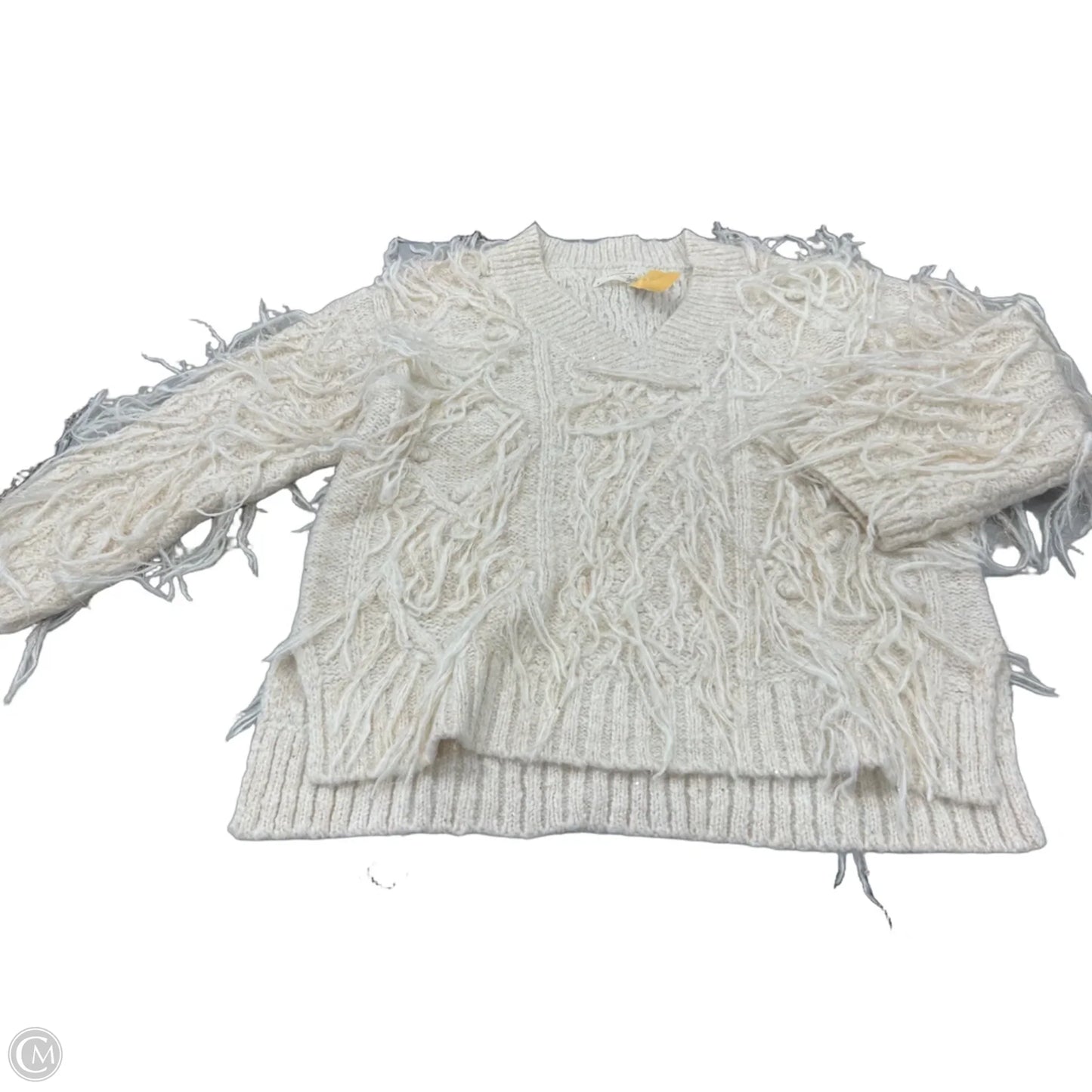 Sweater By Anthropologie In White, Size: M