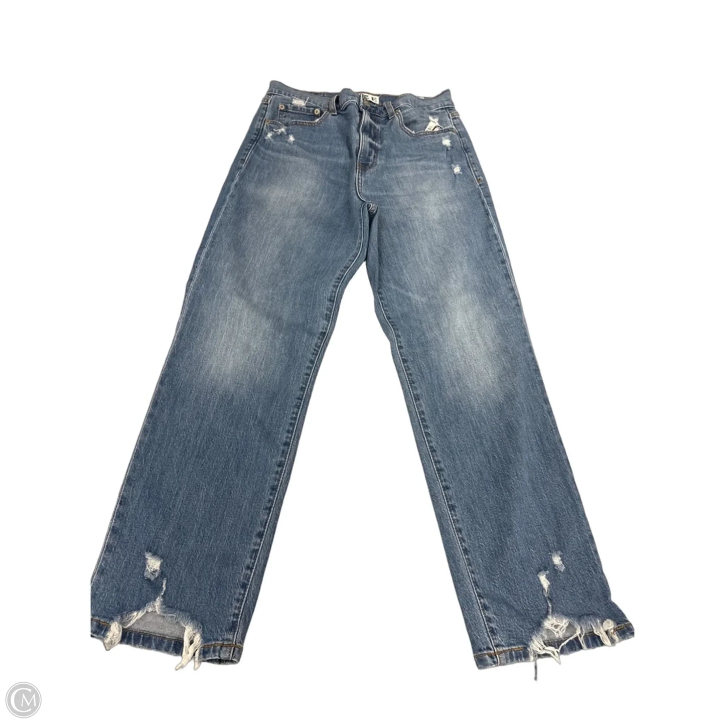 Jeans Straight By Daze In Blue Denim, Size: 6