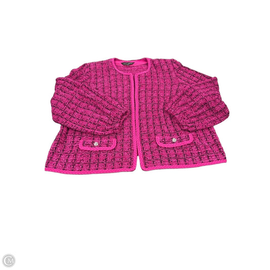 Blazer By Ming Wang In Pink, Size: 1x