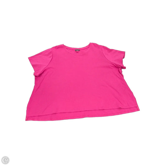 Top Short Sleeve By Vince Camuto In Pink, Size: 3x