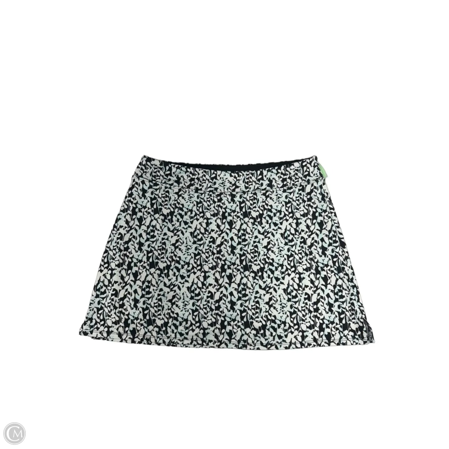 Athletic Skort By Tranquility In Black & Blue, Size: S