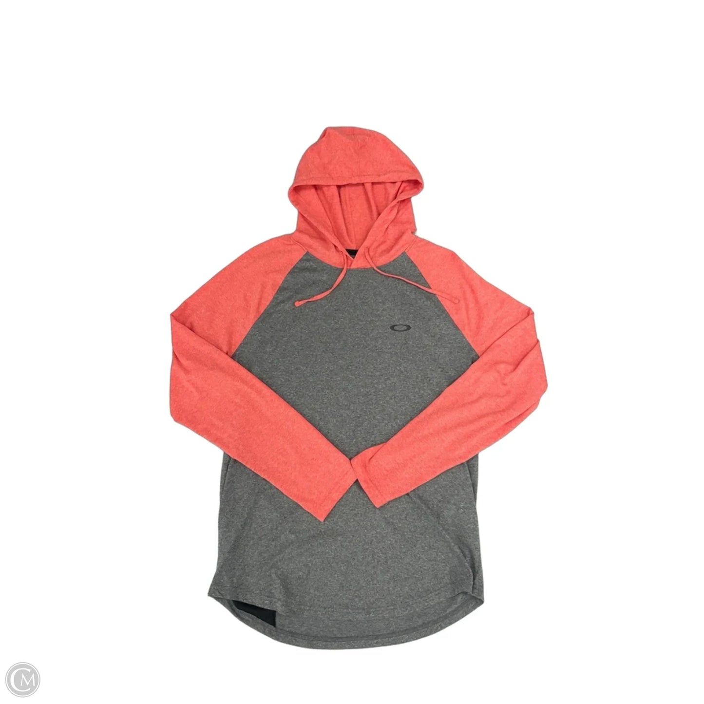 Top Long Sleeve By Oakley In Grey & Orange, Size: S