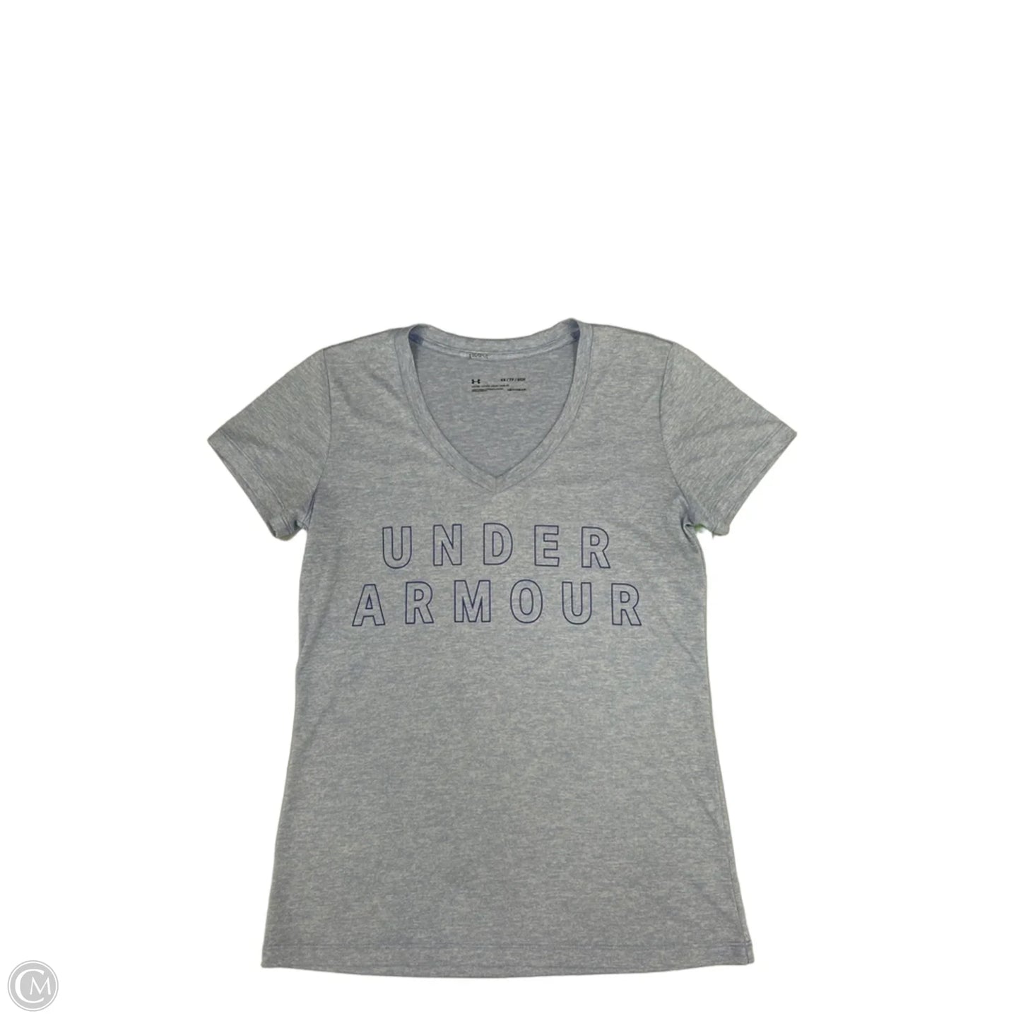 Athletic Top Short Sleeve By Under Armour In Blue, Size: Xs