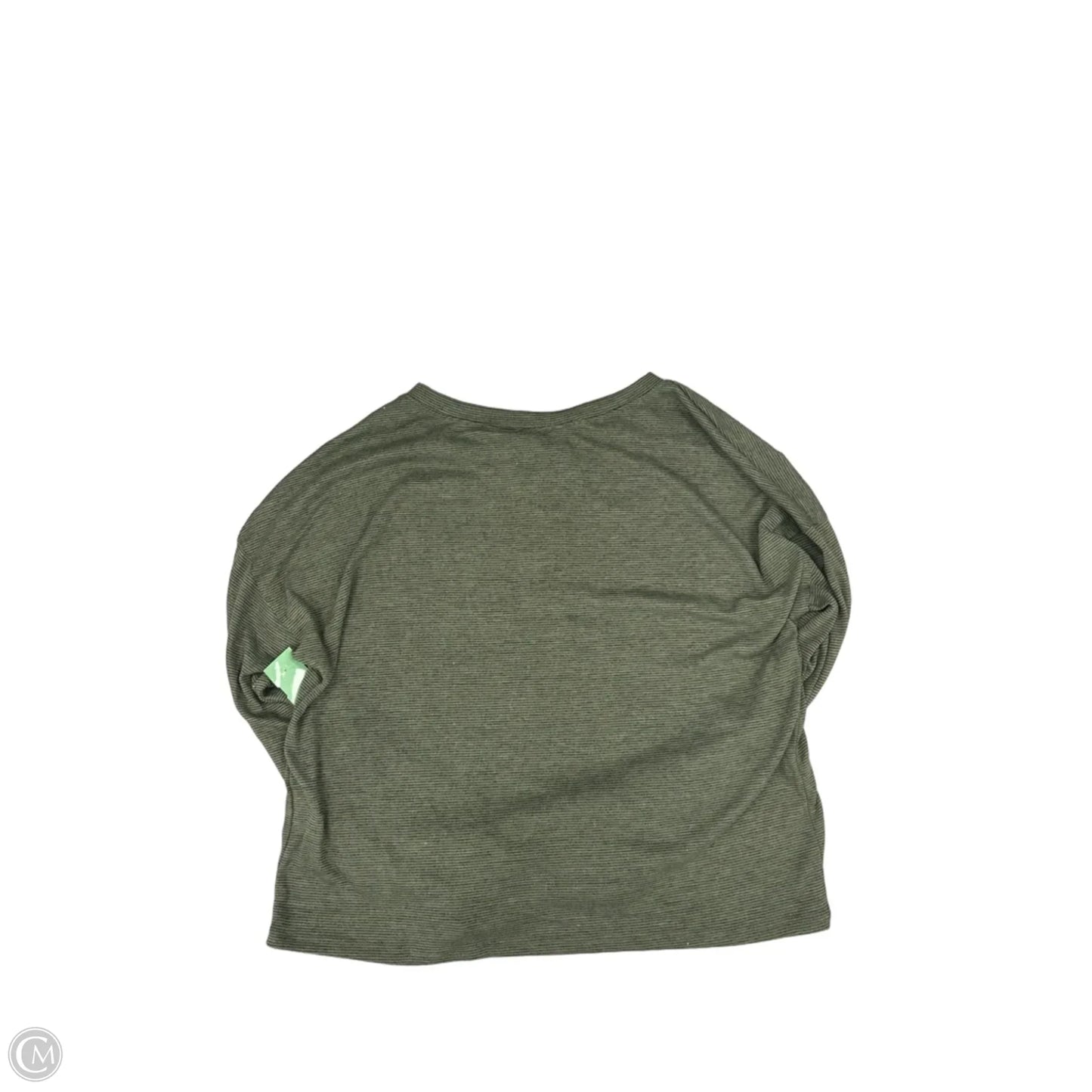 Top Long Sleeve By Cme In Green, Size: M