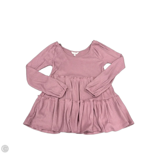 Top Long Sleeve By Lc Lauren Conrad In Pink, Size: S