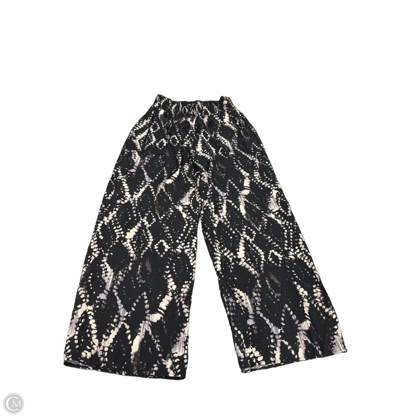 Pants Lounge By Simply Vera In Black & Cream, Size: M