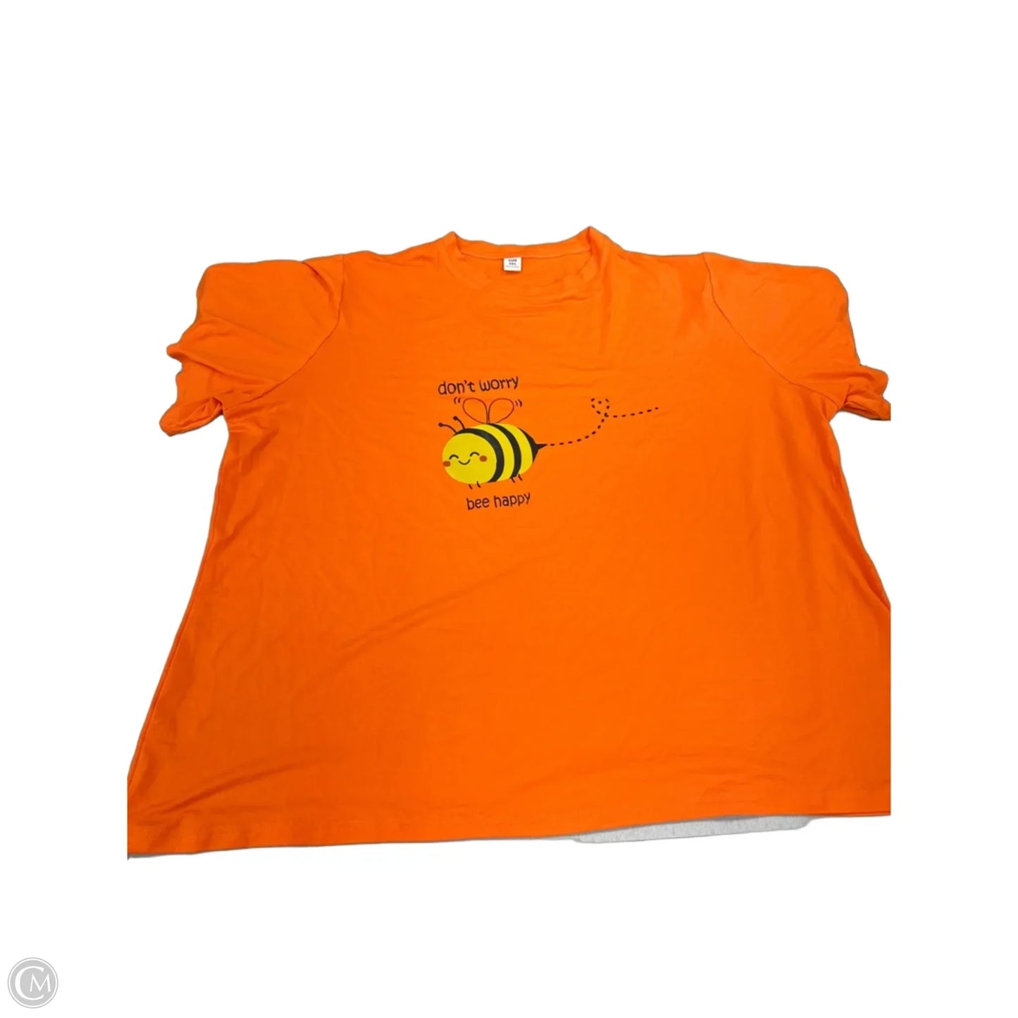 Top Short Sleeve By Cmf In Orange, Size: 2x