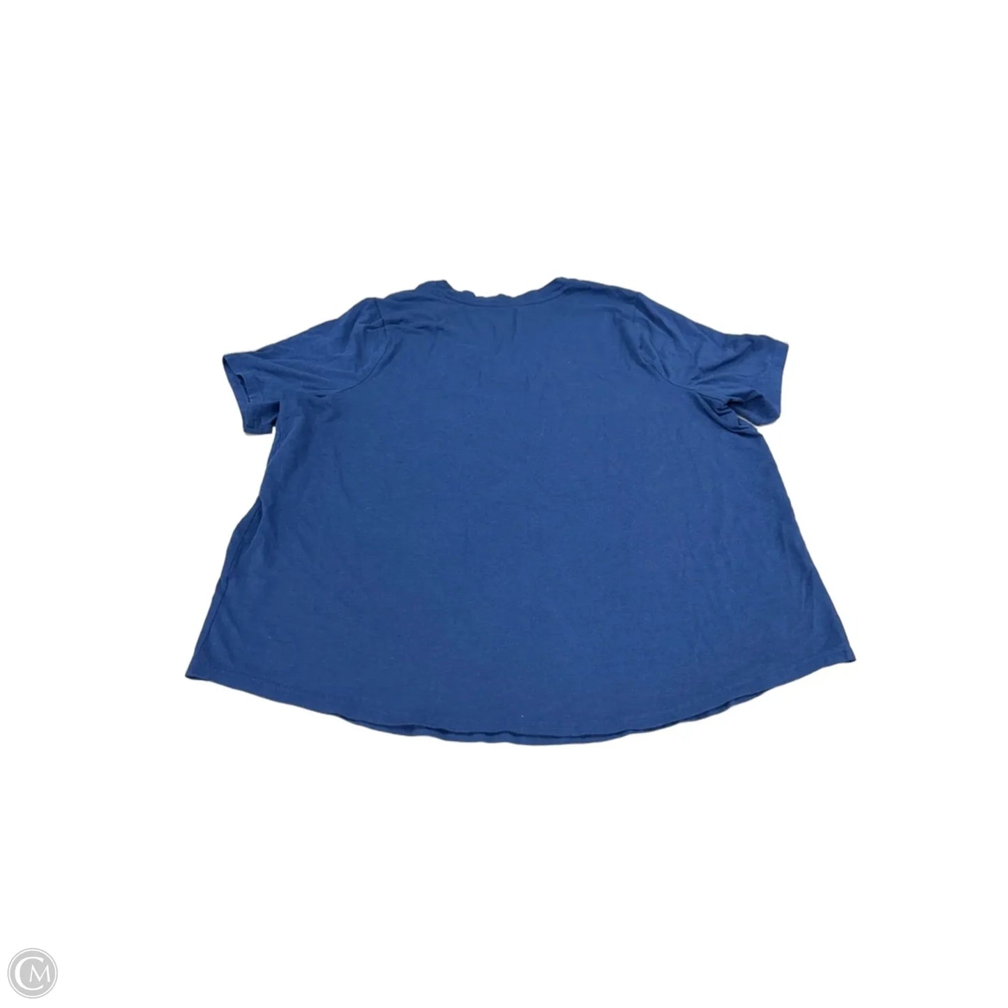 Top Short Sleeve By Terra & Sky In Blue, Size: 1x
