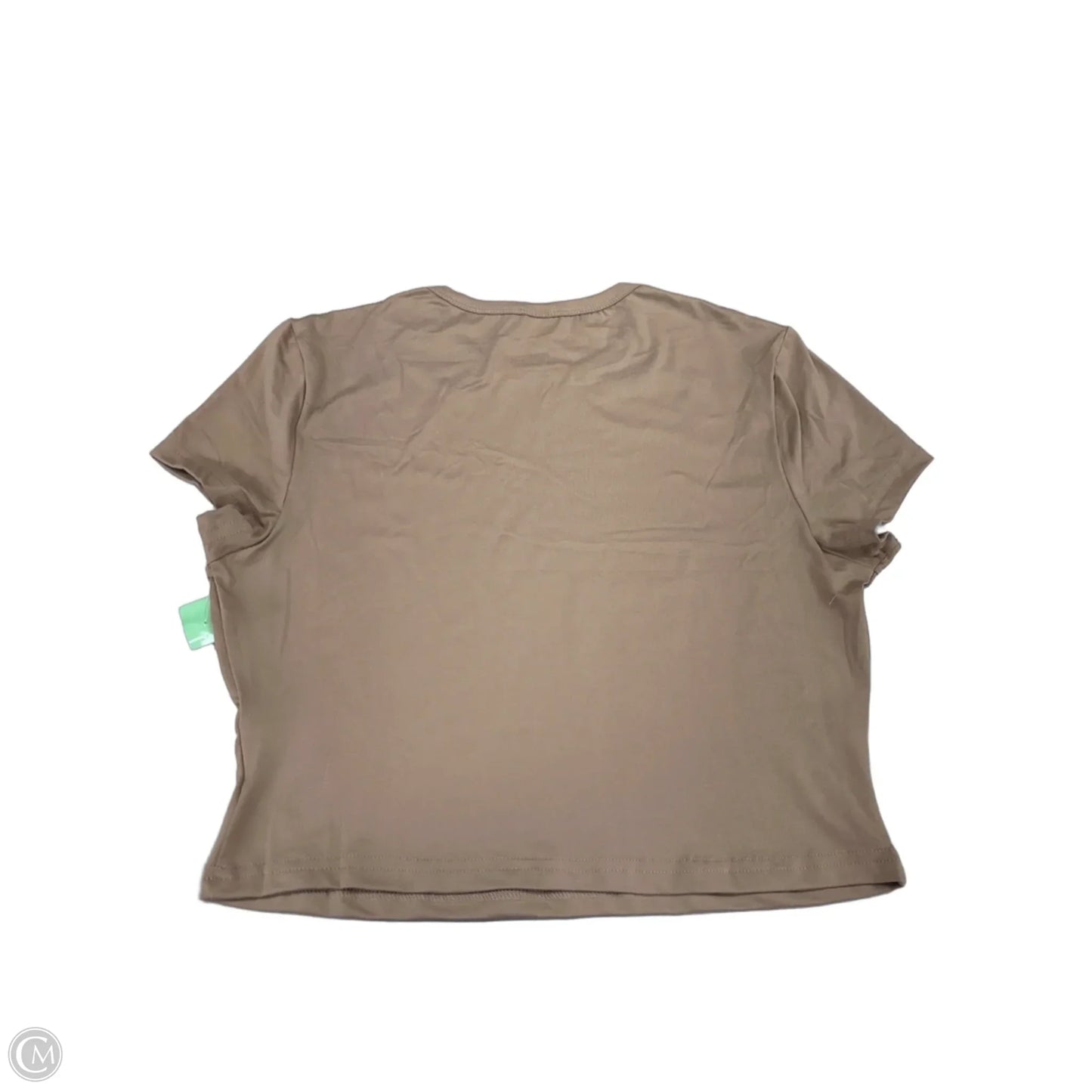 Top Short Sleeve By Cmf In Tan, Size: Xl