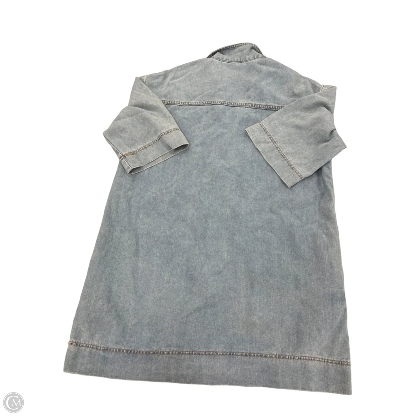Dress Casual Short By Cme In Blue Denim, Size: L