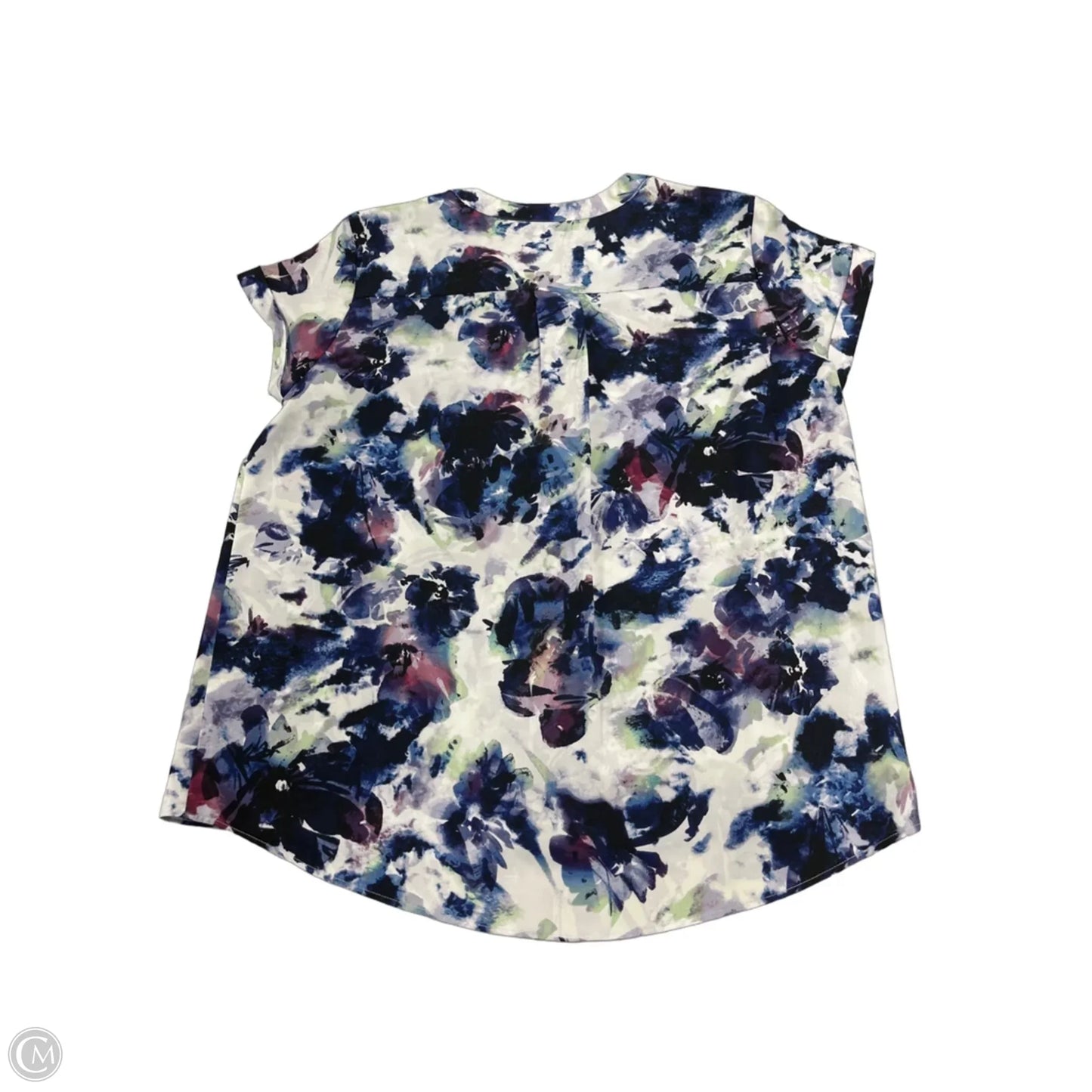 Top Short Sleeve By Simply Vera In Floral Print, Size: Xlp