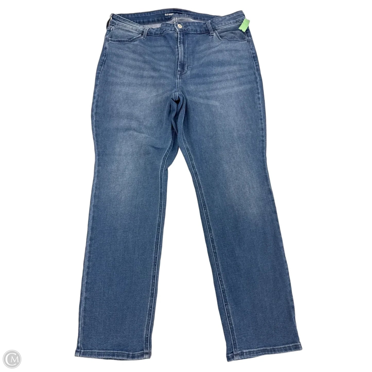 Jeans Straight By Old Navy In Blue Denim, Size: 18