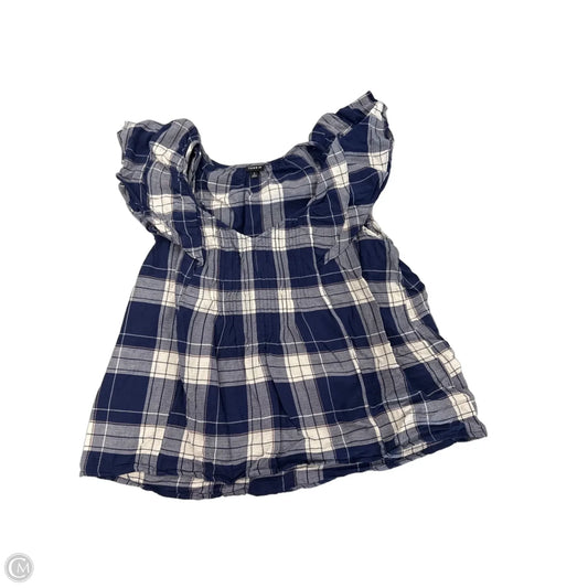 Top Short Sleeve By Torrid In Plaid Pattern, Size: 2x