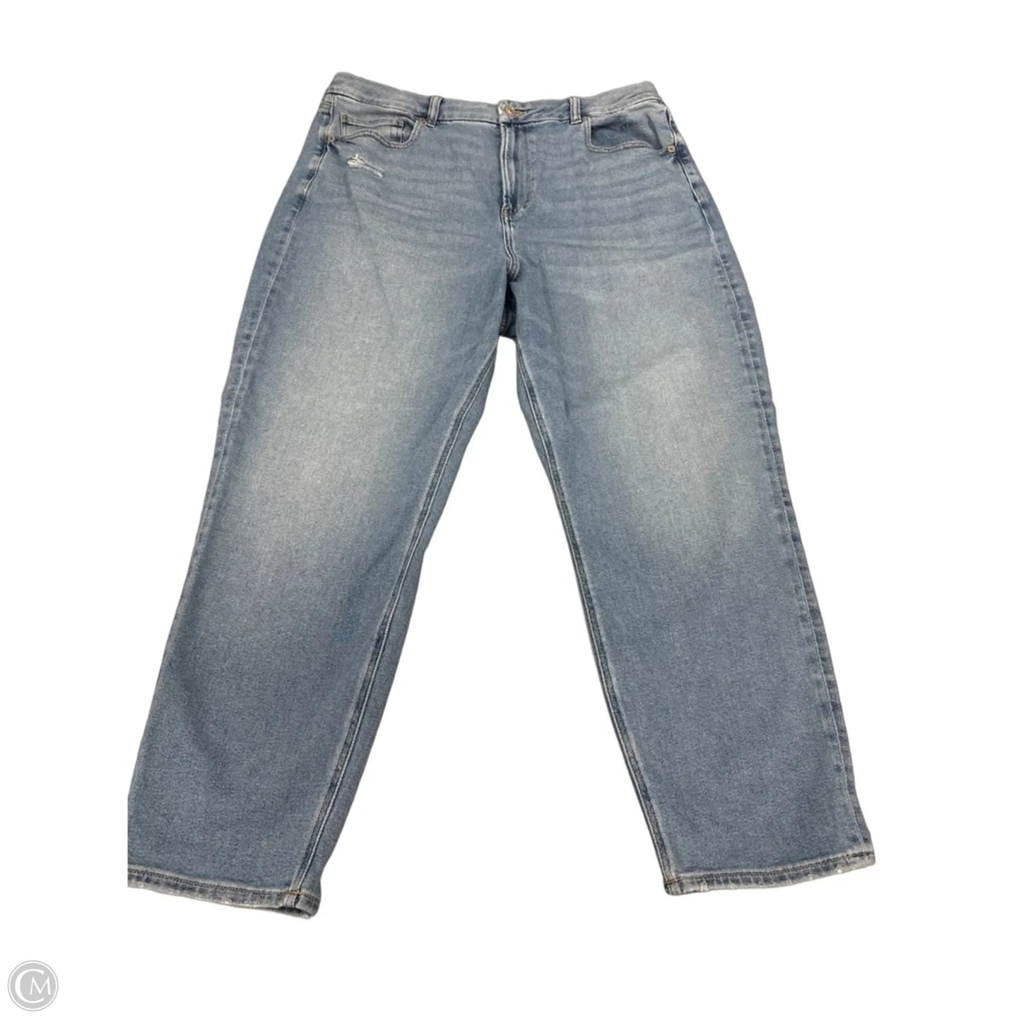 Jeans Straight By American Eagle In Blue Denim, Size: 18
