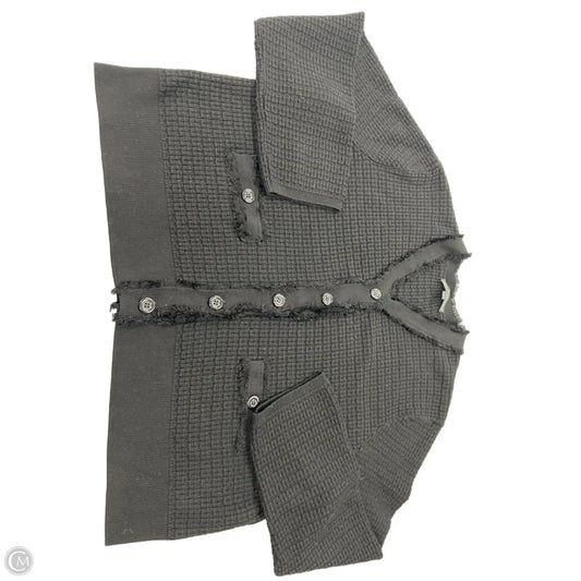 Sweater Cardigan By Adrianna Papell In Black, Size: L