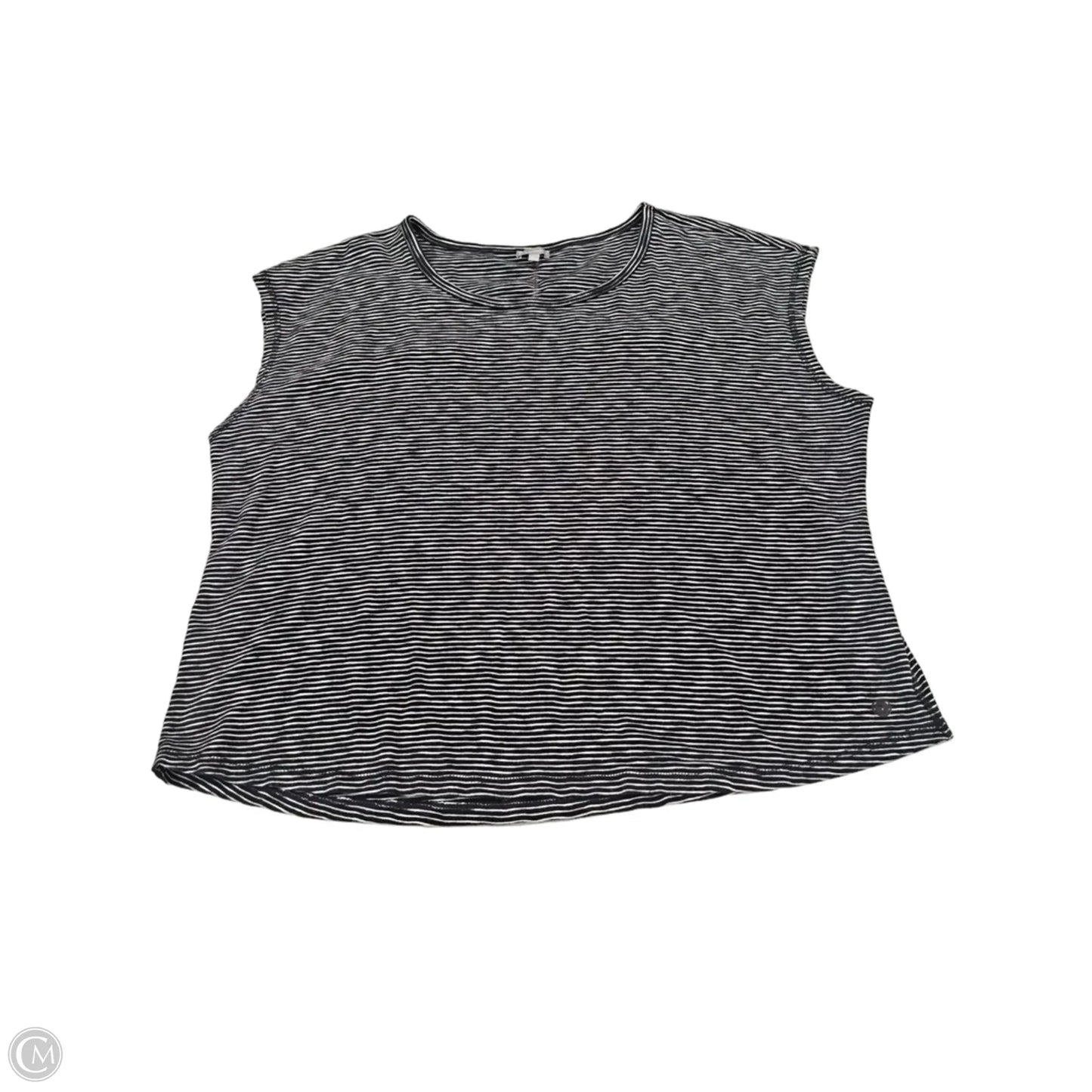 Top Sleeveless By Talbots In Black & White, Size: 3x
