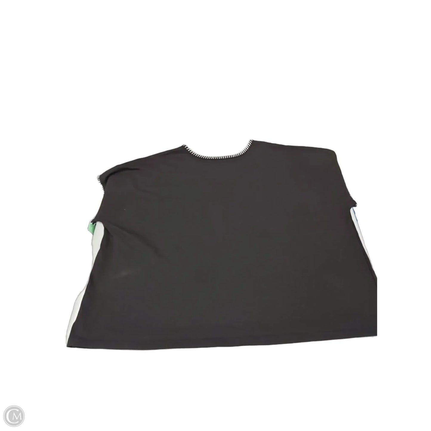 Top Short Sleeve By Cj Banks In Black, Size: 3x