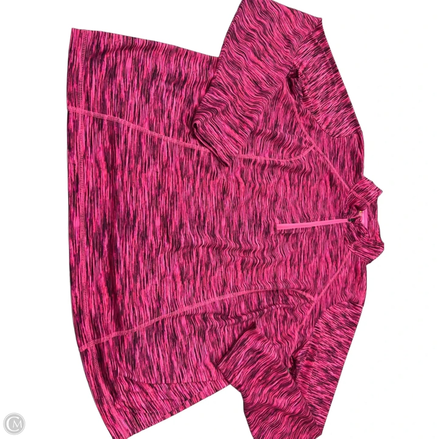 Athletic Top Long Sleeve Collar By Xersion In Pink, Size: 1x