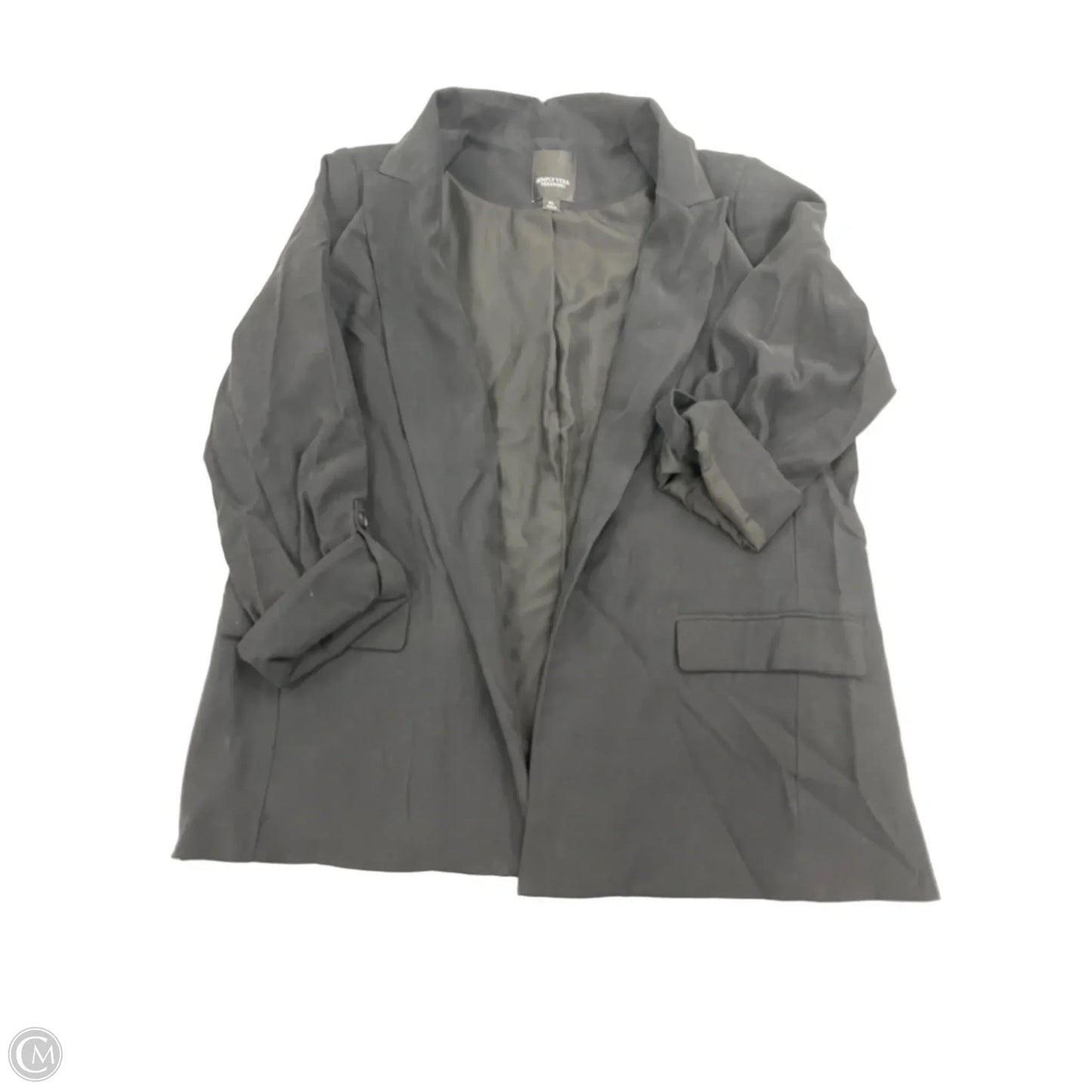 Blazer By Simply Vera In Black, Size: Xl