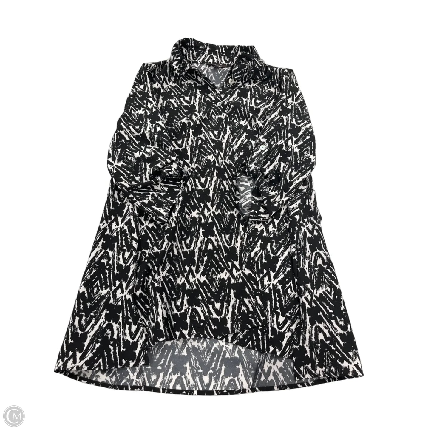 Dress Casual Short By Multiples In Black & White, Size: S