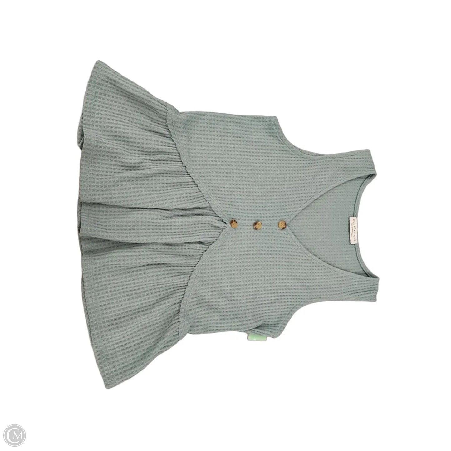 Top Sleeveless By Paper Crane In Blue, Size: S