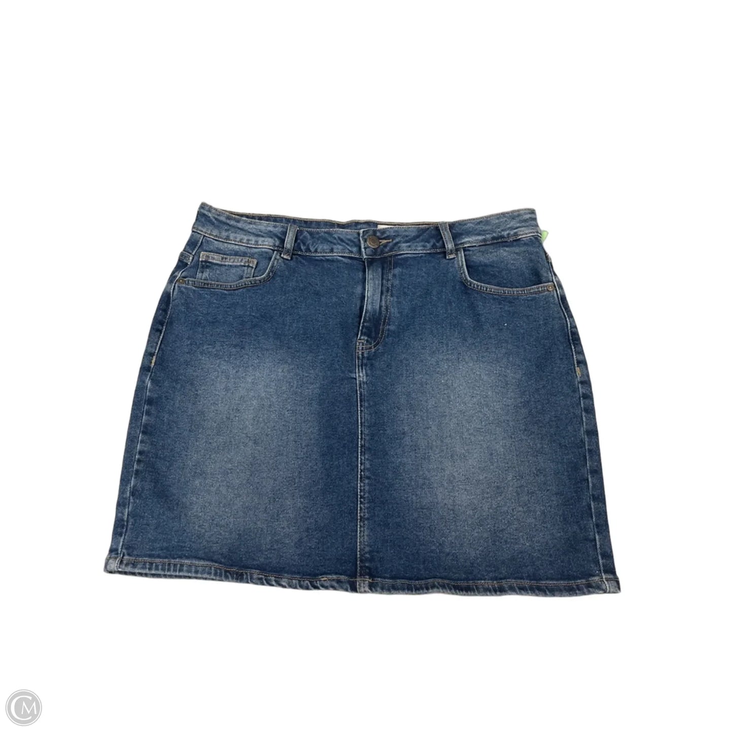 Skirt Mini & Short By Cme In Blue Denim, Size: 16