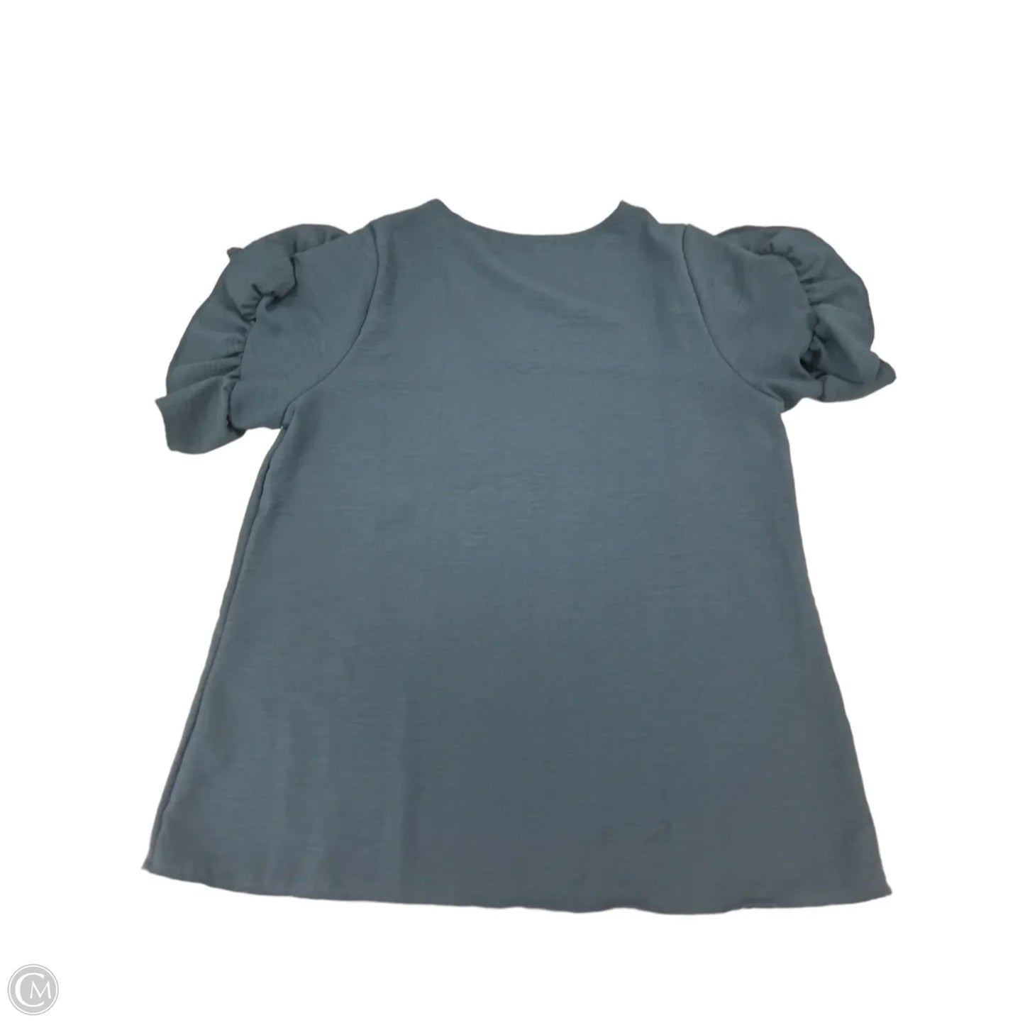 Top Short Sleeve By Cme In Teal, Size: M