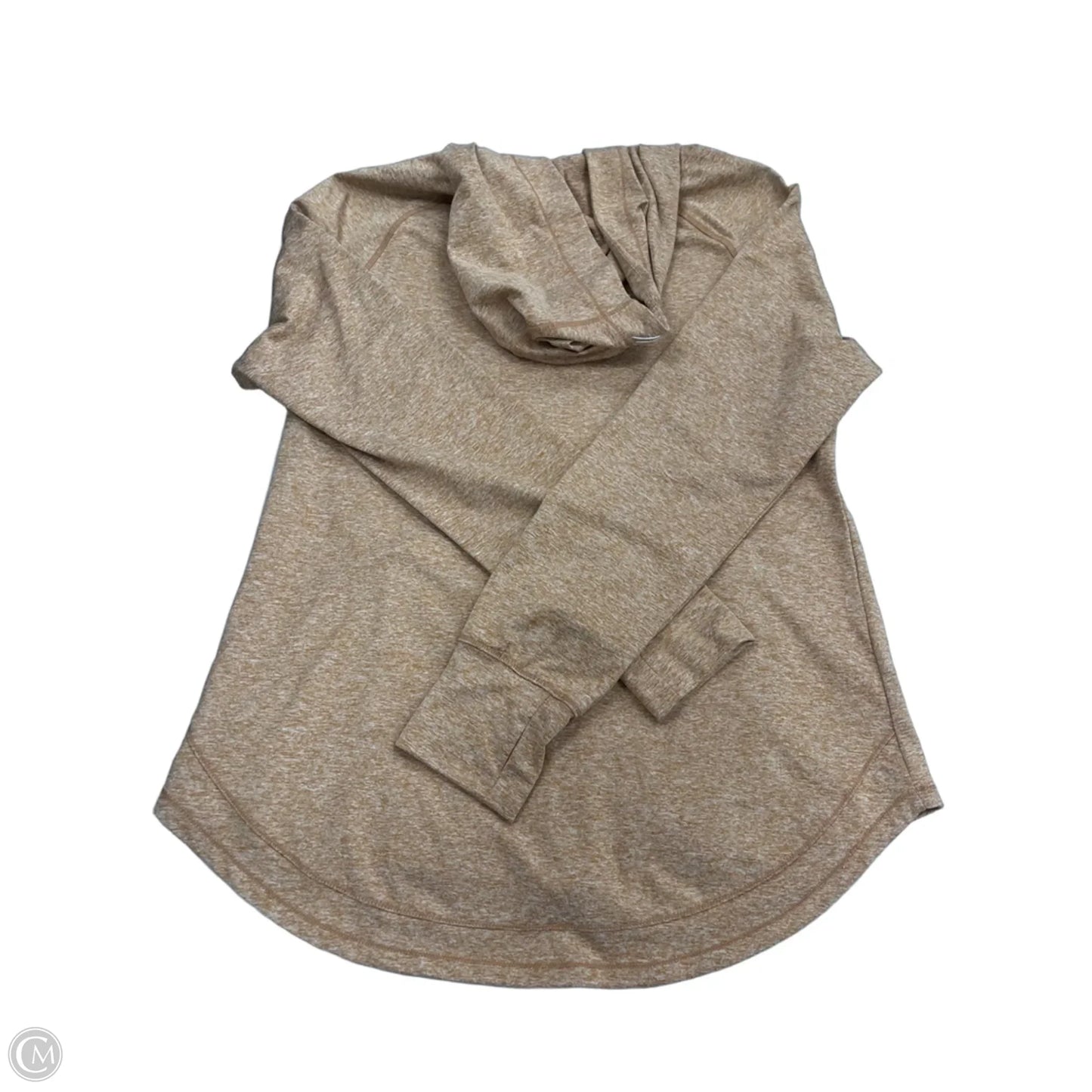 Athletic Top Long Sleeve Hoodie By Thread And Supply In Orange, Size: Xl