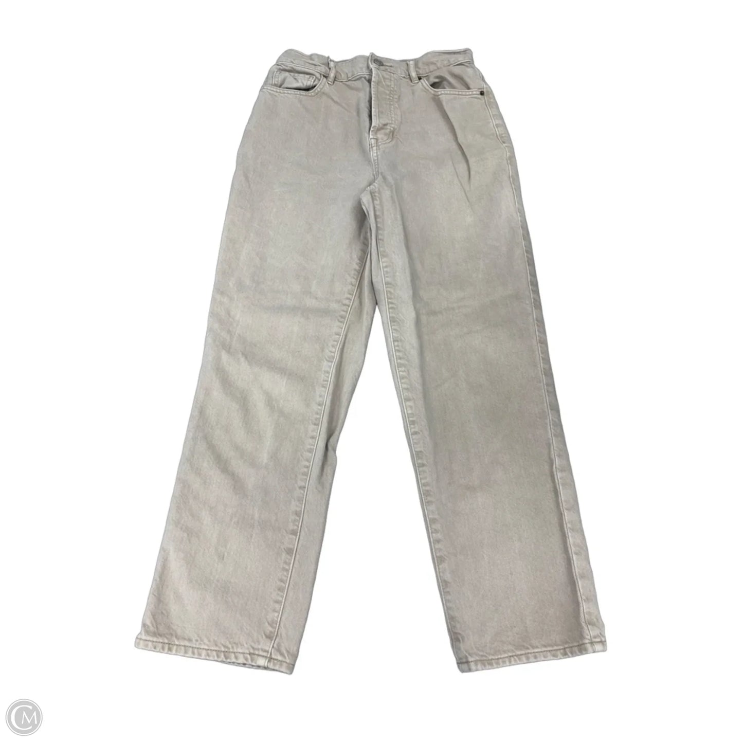 Jeans Straight By Pacsun In Cream Denim, Size: 2