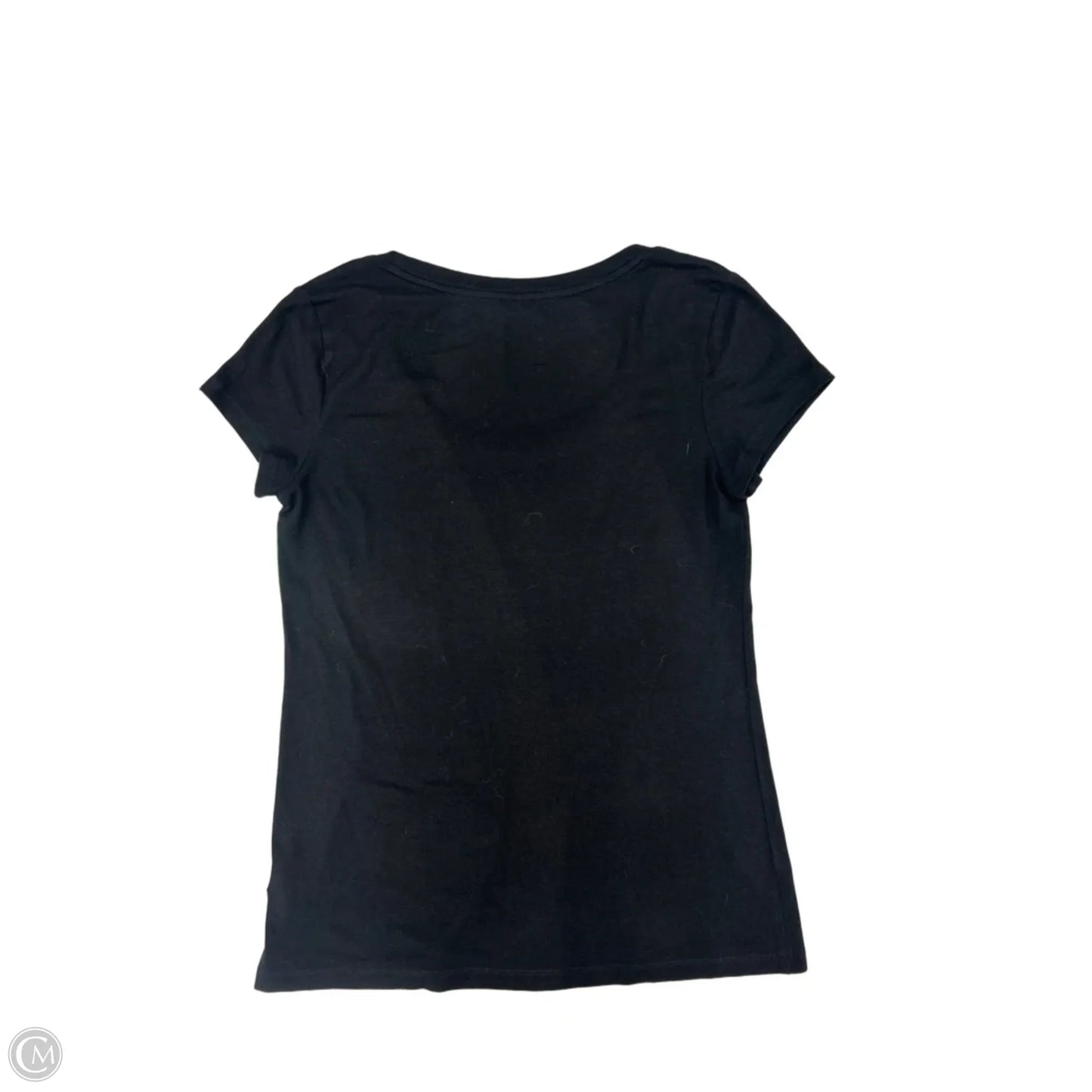 Top Short Sleeve By Apt 9 In Black, Size: M