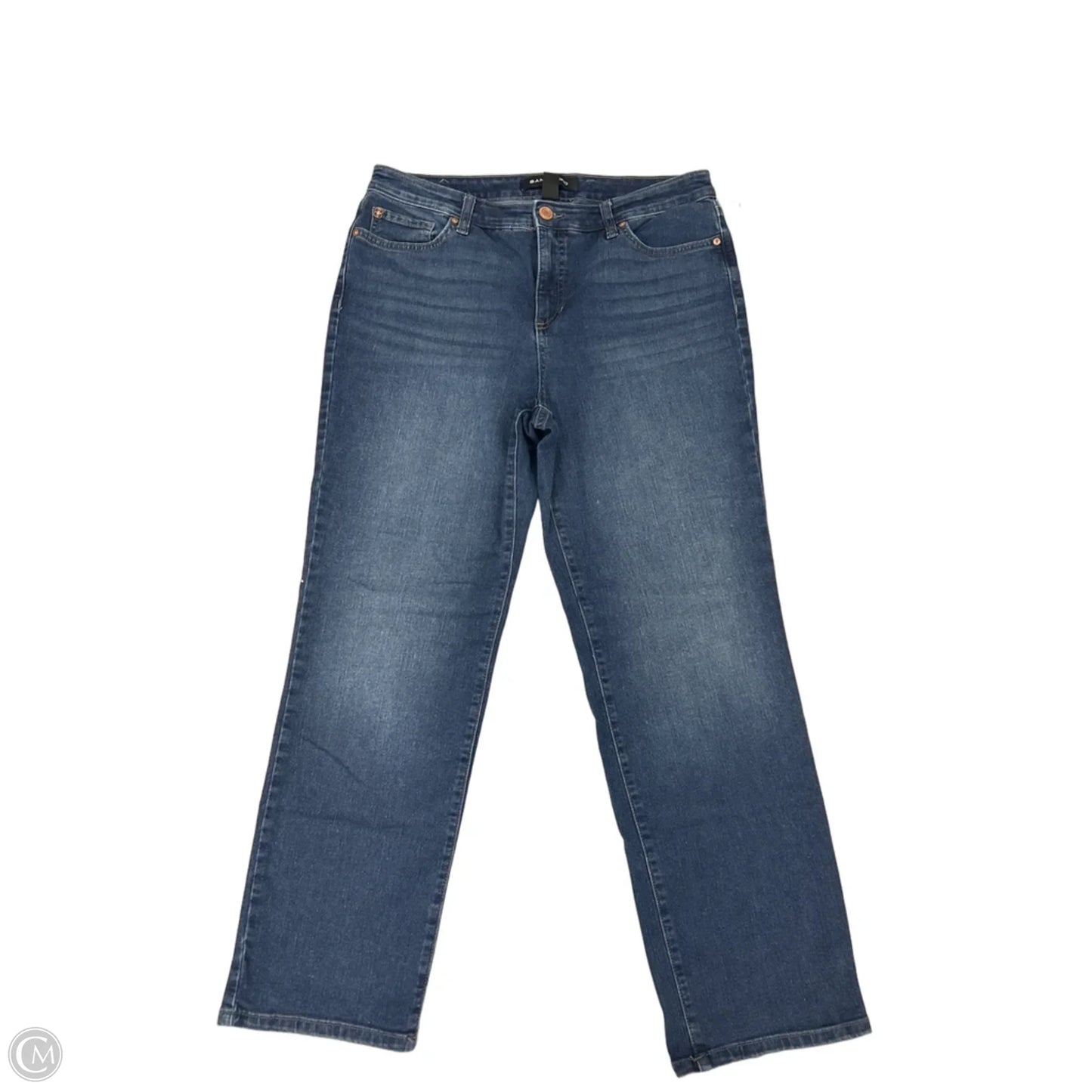 Jeans Straight By Bandolino In Blue Denim, Size: 12