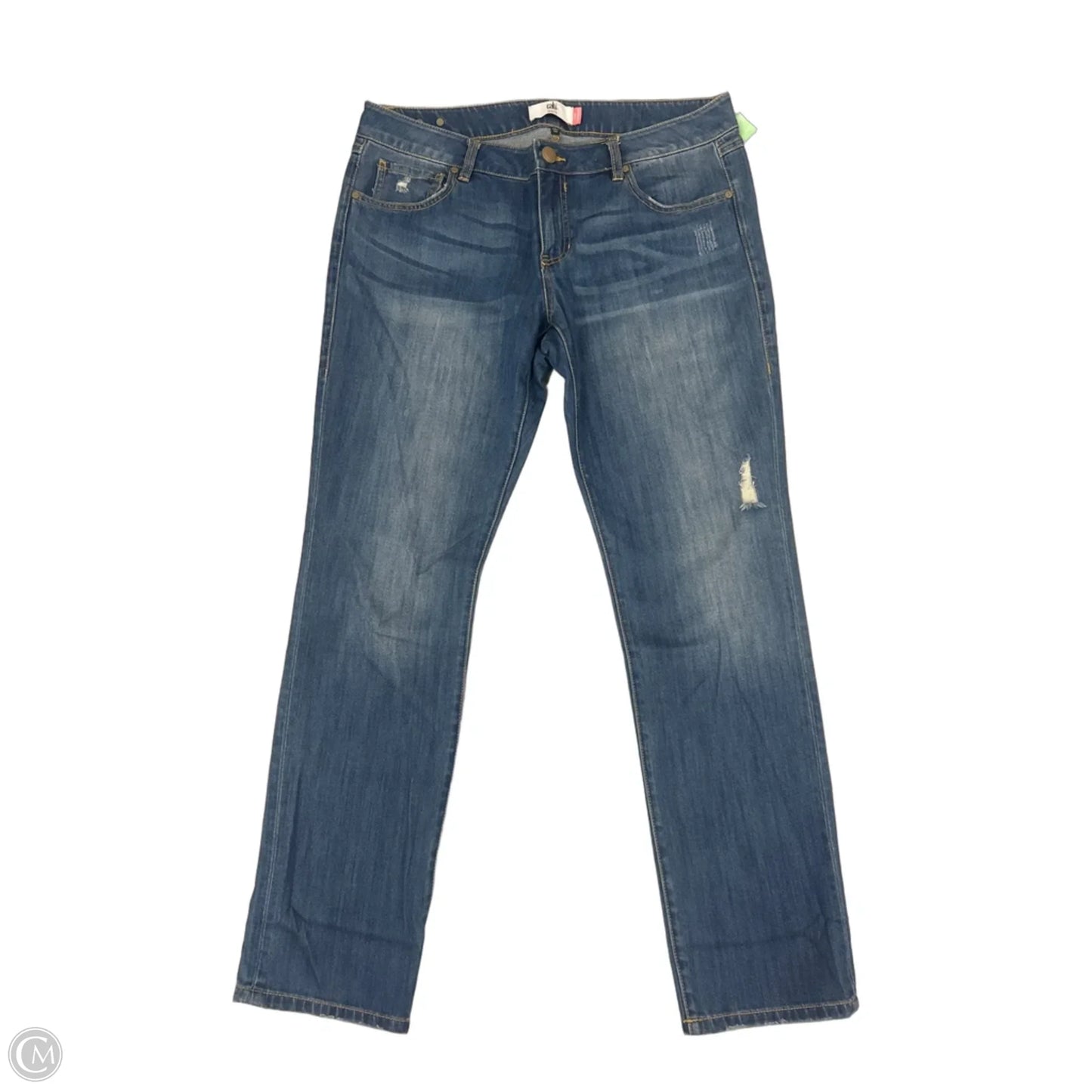 Jeans Boyfriend By Cabi In Blue Denim, Size: 12