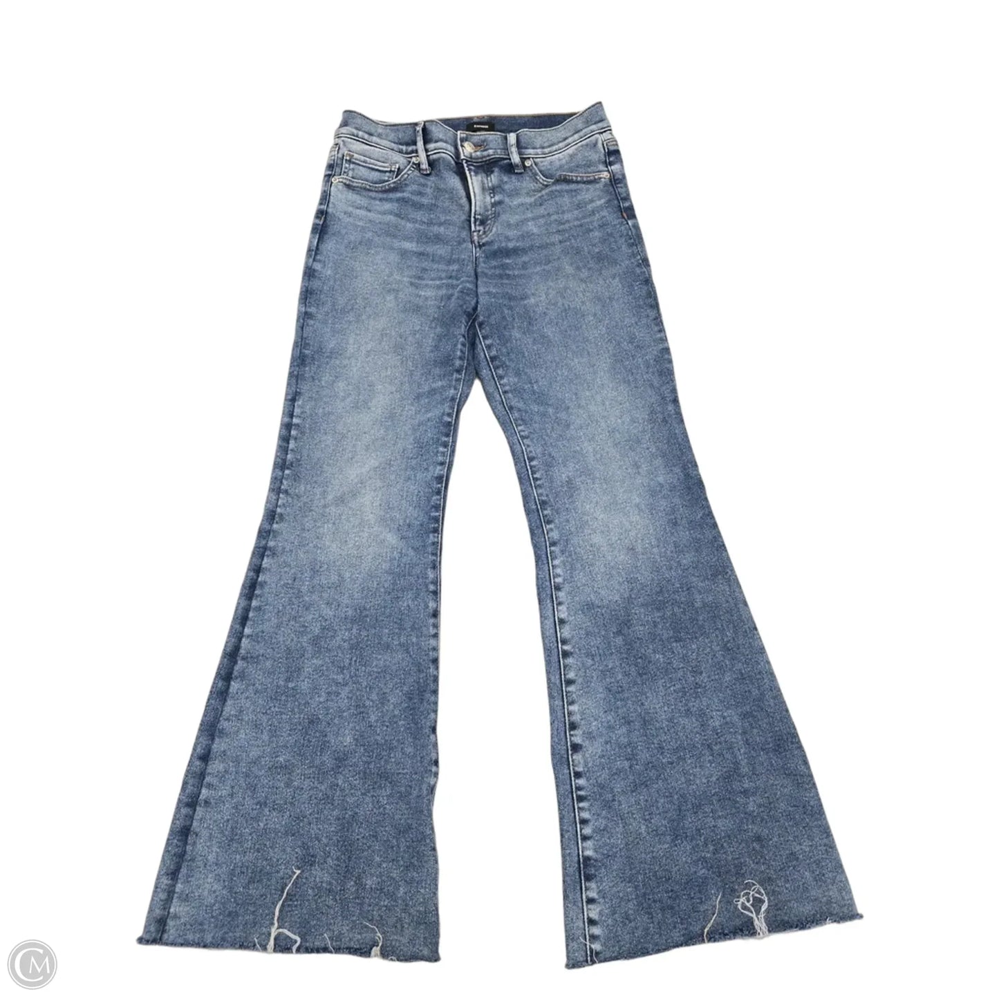 Jeans Flared By Express In Blue Denim, Size: 6