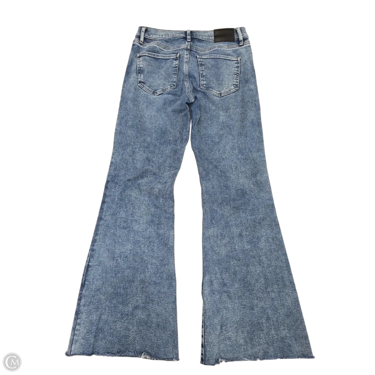 Jeans Flared By Express In Blue Denim, Size: 6