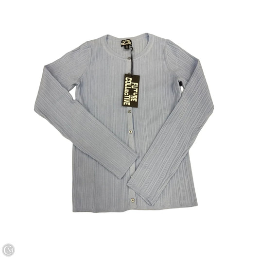 Top Long Sleeve By Future Collective In Blue, Size: M