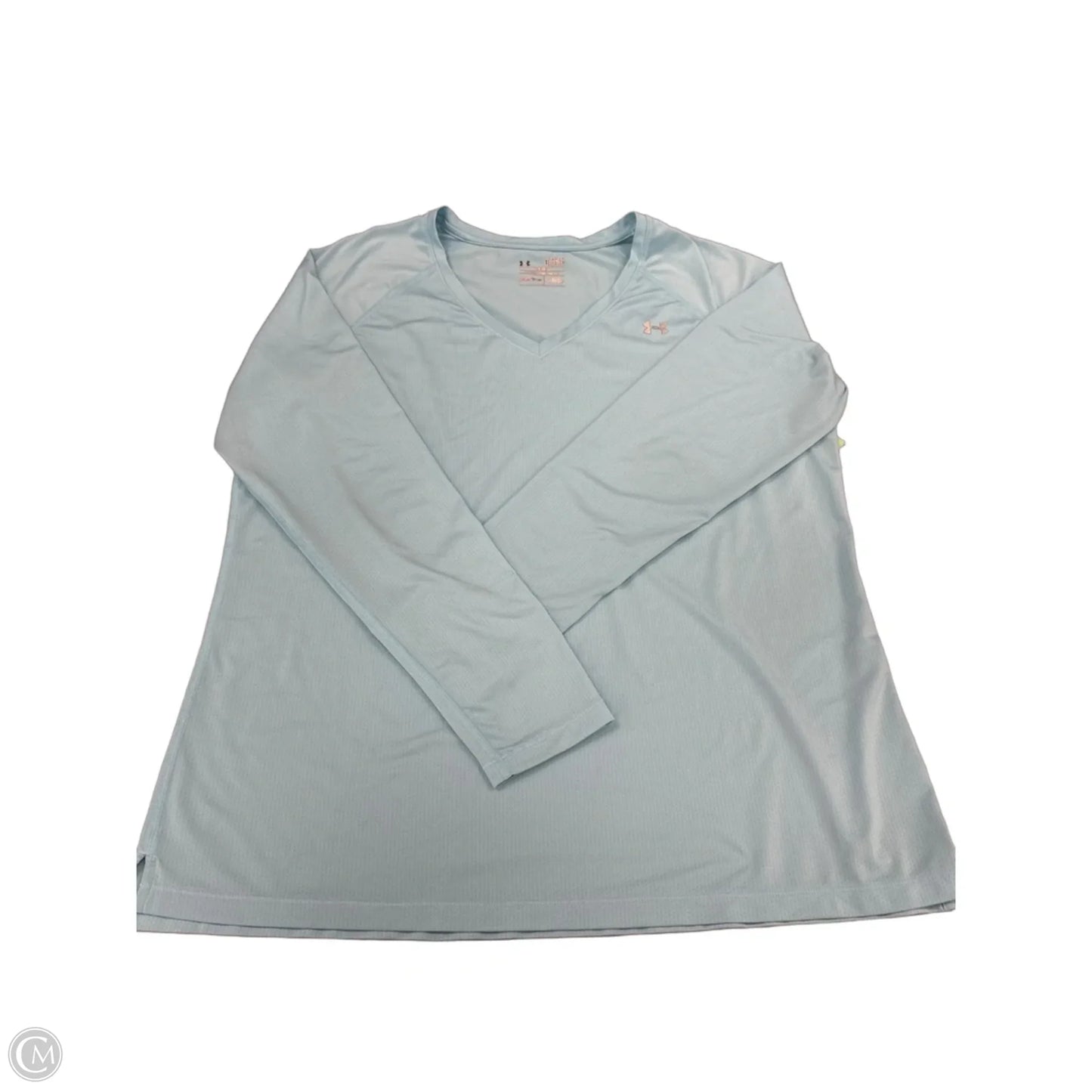 Athletic Top Long Sleeve Crewneck By Under Armour In Blue, Size: Xl