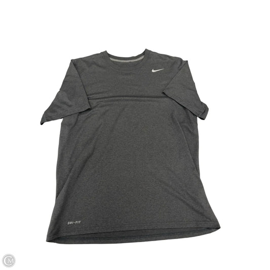 Top Short Sleeve By Nike In Grey, Size: M