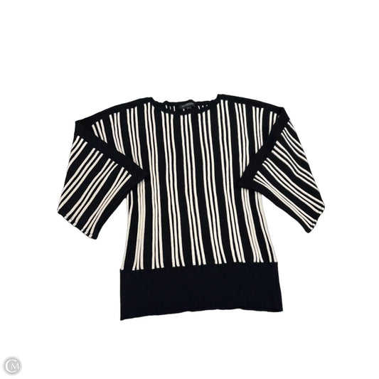 Top Long Sleeve By Liverpool In Black & Cream, Size: Xs
