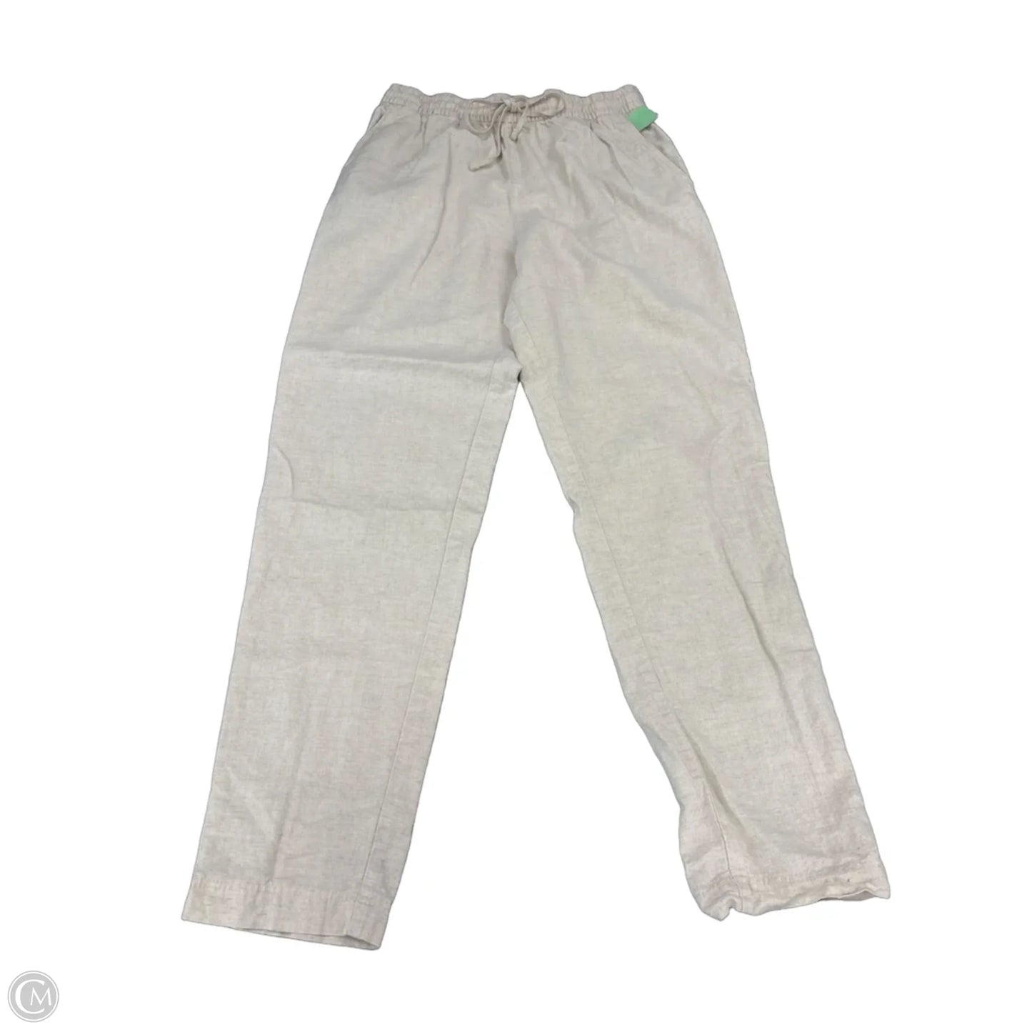 Pants Linen By H&m In Cream, Size: S