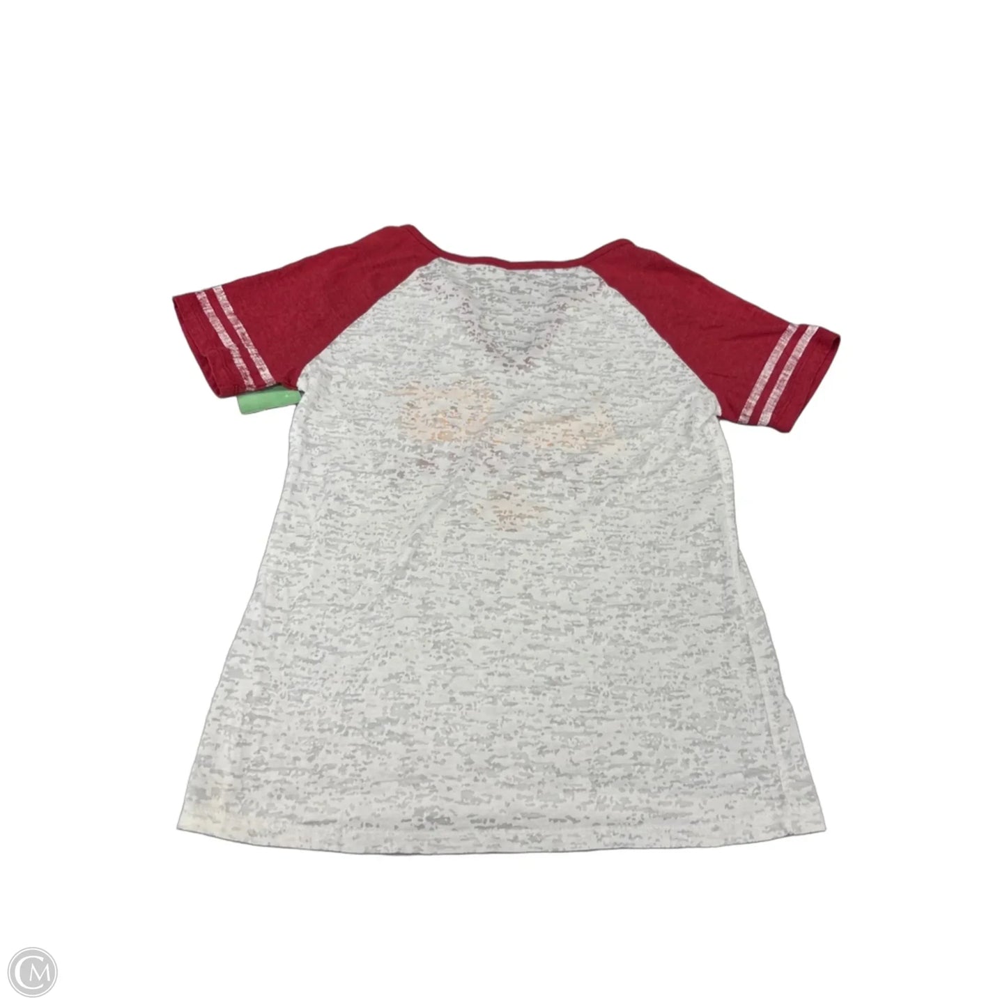 Top Short Sleeve By Cmf In Red & White, Size: M